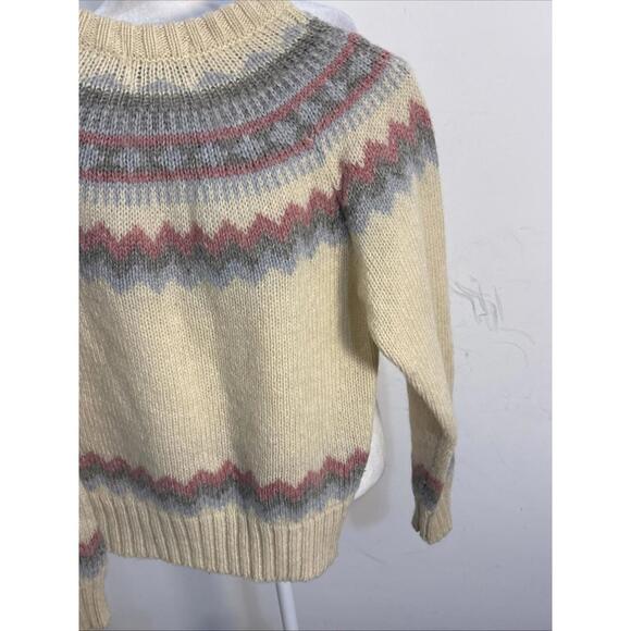 Woolrich Fair Isle Wool Sweater Vintage Small - Picture 11 of 12